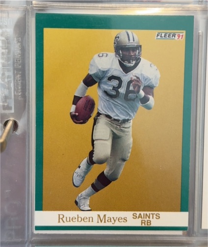 1991 Fleer #300 Rueben Mayes — front