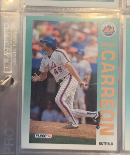 1992 Fleer #498 Mark Carreon — front