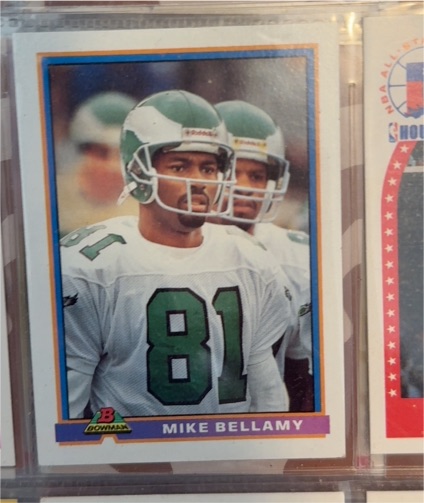 1991 Bowman #400 Mike Bellamy — front