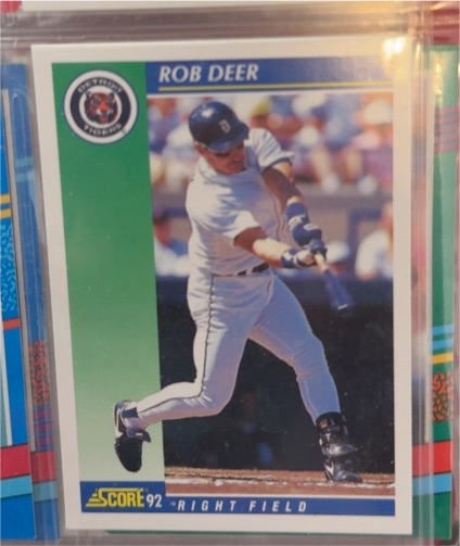 1992 Score #56 Rob Deer — front