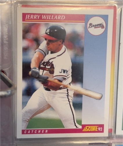 1992 Score #188 Jerry Willard — front