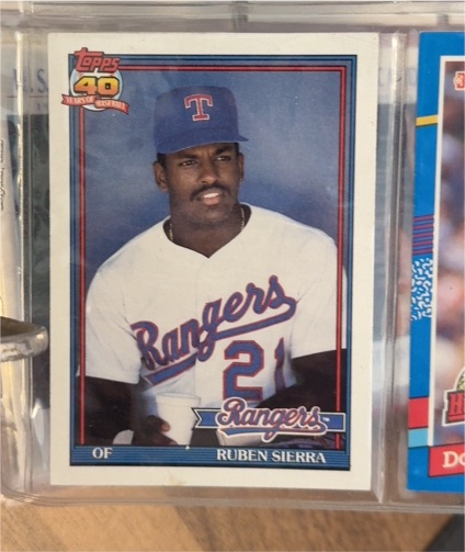 1991 Topps #535 Ruben Sierra — front