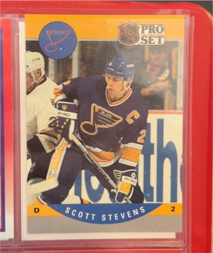 1990-91 Pro Set #528 Scott Stevens — front
