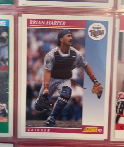 1992 Score #215 Brian Harper — front