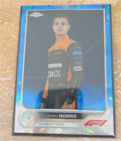 2022 Topps Chrome Sapphire #33 Lando Norris — front