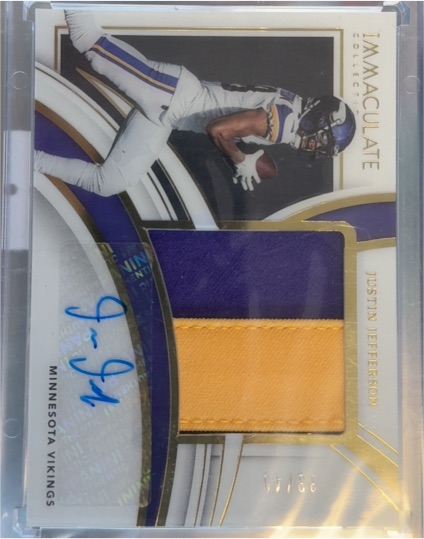 2020 Panini Immaculate #PPR-JJE Justin Jefferson — front