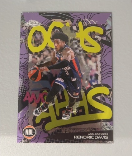 2024-25 Topps Chrome NBL #OA-1 Kendric Davis Oohs and Ahhs — front