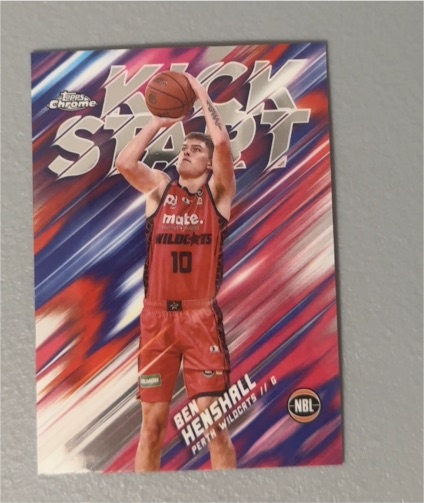 2024-25 Topps Chrome NBL Kick Start #KS17 Ben Henshall — front