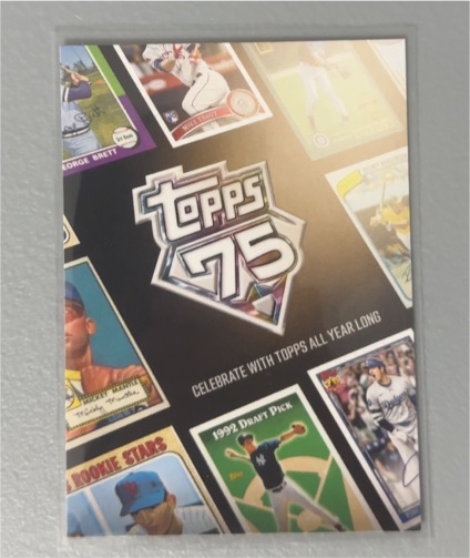 2026 Topps 75th Anniversary Promo Card — front