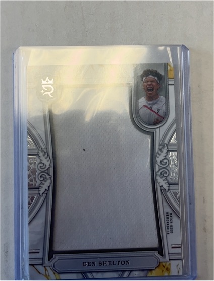 2024 Topps Royalty Tennis #RJR-BS Ben Shelton Rookie Jumbo Relic — front