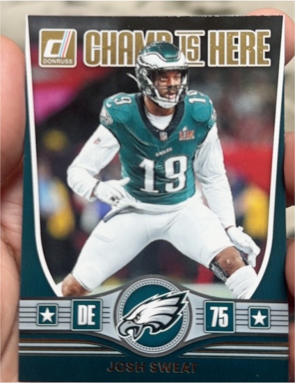 2025 Donruss Champ is Here #CIH-JST Josh Sweat — front
