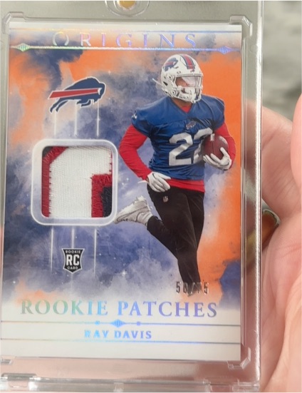 2024 Panini Origins Rookie Patches #RPT-RDA Ray Davis — front