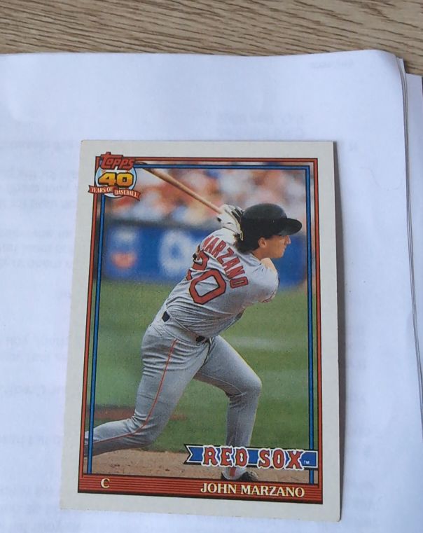 1991 Topps #574 John Marzano — front