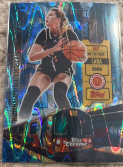 2025 Topps Chrome McDonald's One Trip Ticket #HR-23 Lara Somfai — front
