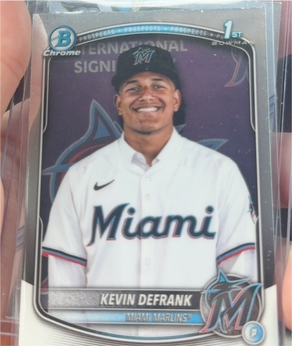 2025 Bowman Chrome #BCP-205 Kevin DeFrank — front