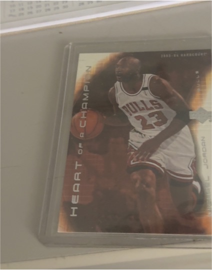 2003-04 Upper Deck Hardcourt #MJ4 Michael Jordan Heart of a Champion — front