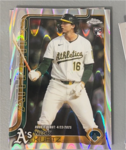 2025 Topps Chrome Update #USC180 Nick Kurtz — front
