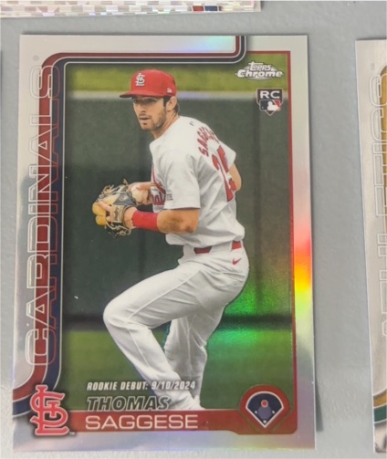 2025 Topps Chrome #87 Thomas Saggese — front