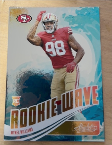 2025 Panini Absolute Rookie Wave #RW-MWS Mykel Williams — front