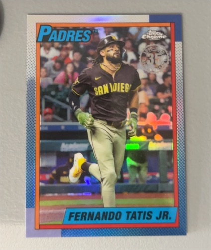 2025 Topps Chrome Update 1990 35th Anniversary #90CU-9 Fernando Tatis Jr. — front