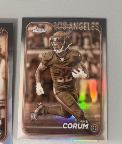 2024 Topps Chrome #219 Blake Corum Sepia Refractor Rookie — front