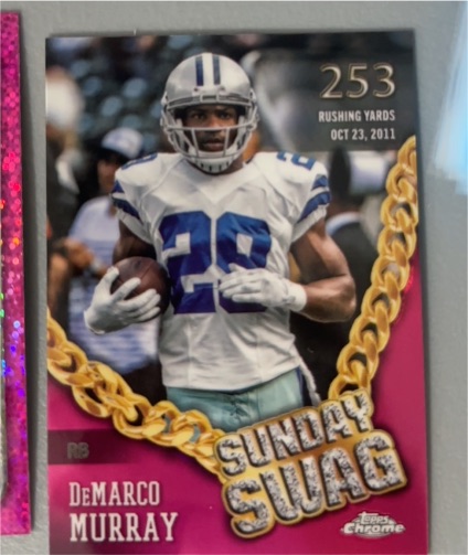 2024 Topps Chrome #SS-8 DeMarco Murray Sunday Swag Pink Refractor — front