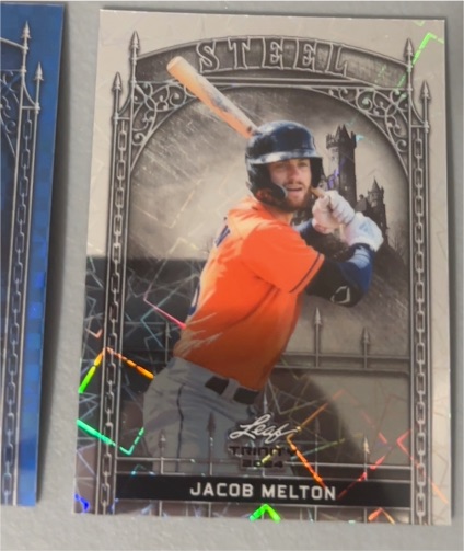 2024 Leaf Trinity Steel #S-44 Jacob Melton — front