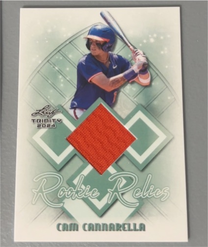 2024 Leaf Trinity Rookie Relics #RR-14 Cam Cannarella — front