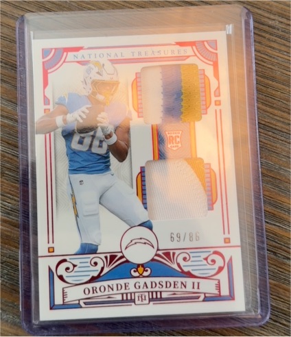 2025 Panini National Treasures #97 Oronde Gadsden II — front
