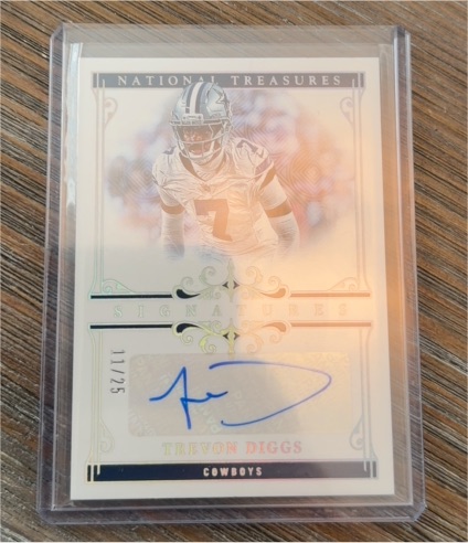 2025 Panini National Treasures Trevon Diggs Signatures #/25 — front