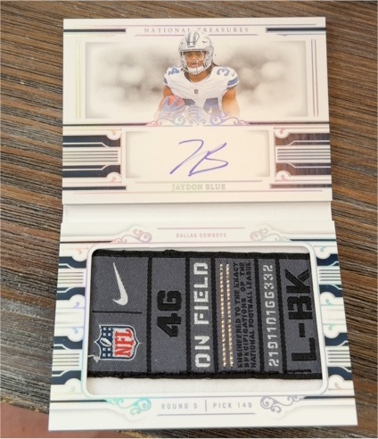 2025 Panini National Treasures #RMAQ-JBE Jaydon Blue — front