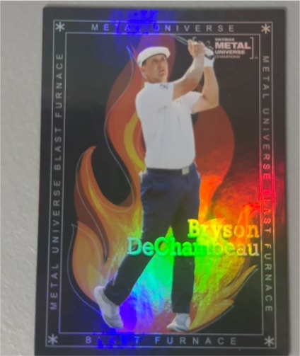 2021 Skybox Metal Universe Champions #BF-23 Bryson DeChambeau Blast Furnace — front