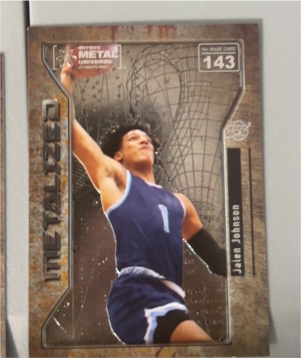 2021 Skybox Metal Universe Champions #143 Jalen Johnson — front