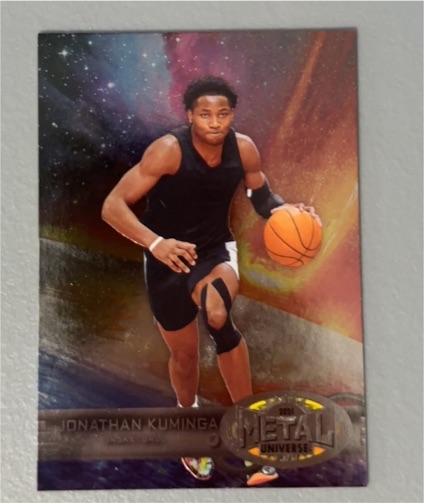 2021 SkyBox Metal Universe Champions #RB-10 Jonathan Kuminga — front
