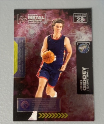 2021 Skybox Metal Universe Champions #28 Josh Giddey — front