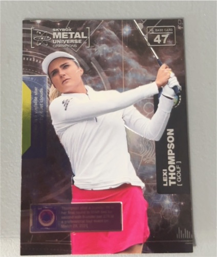 2021 Skybox Metal Universe Champions #47 Lexi Thompson — front