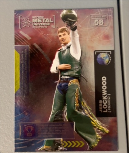2021 Skybox Metal Universe Champions #58 Jess Lockwood Rodeo — front
