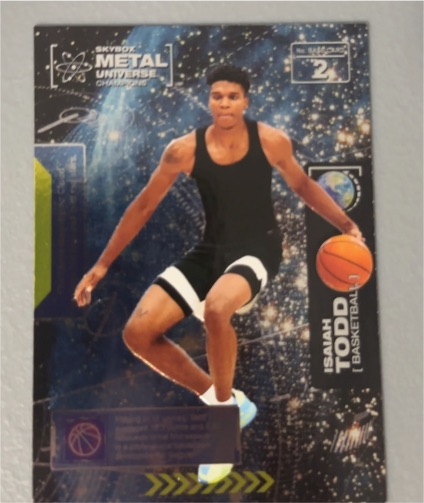 2021 Skybox Metal Universe Champions #2 Isaiah Todd — front