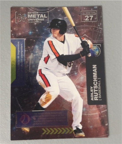 2021 Skybox Metal Universe Champions #27 Adley Rutschman — front