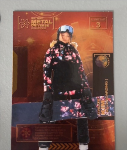 2021 Skybox Metal Universe Champions #3 Chloe Kim — front