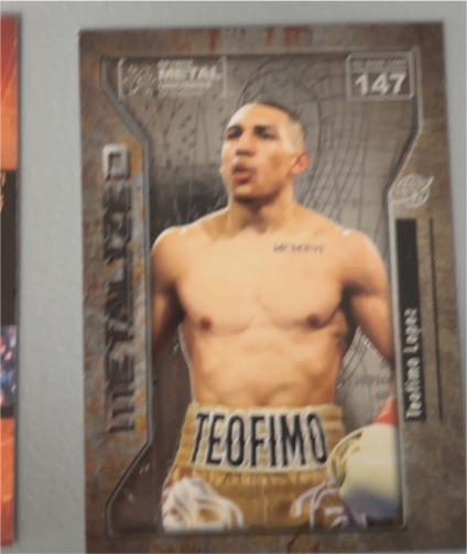 2021 Skybox Metal Universe Champions Metalized #147 Teofimo Lopez — front