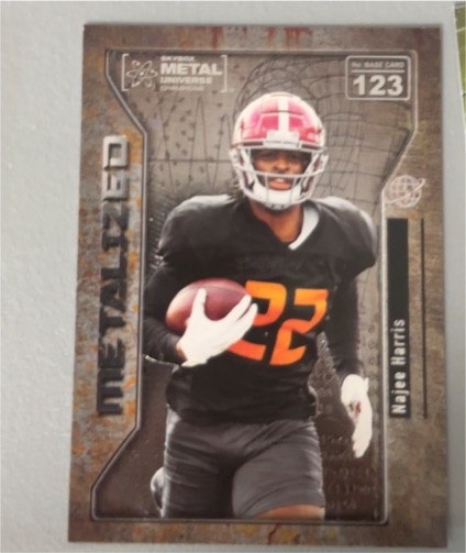 2021 Skybox Metal Universe Champions #123 Najee Harris Metalized Rookie — front