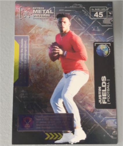 2021 Skybox Metal Universe Champions #45 Justin Fields — front