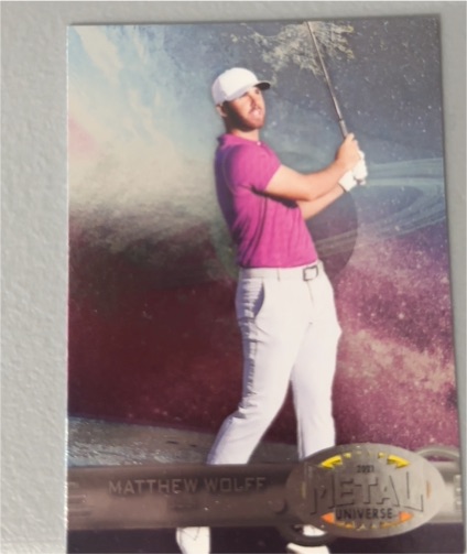 2021 Skybox Metal Universe Champions #RB-12 Matthew Wolff — front
