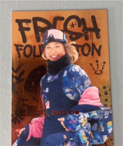 2021 Skybox Metal Universe Champions Fresh Foundation #FF17 Chloe Kim — front
