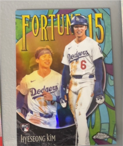 2025 Topps Chrome Update Fortune 15 #F15-14 Hyeseong Kim — front