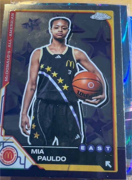 2025 Topps Chrome McDonald's All American #25 Mia Pauldo — front