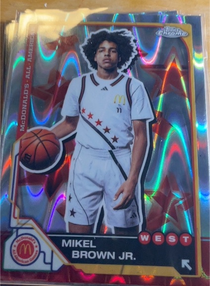 2025 Topps Chrome McDonald's All-American #9 Mikel Brown Jr. — front