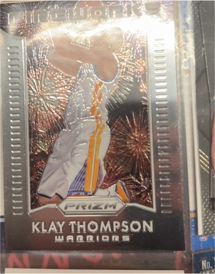 2015-16 Panini Prizm Fireworks #16 Klay Thompson — front