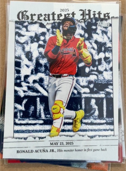 2026 Topps Series 1 #GH-19 Ronald Acuna Jr. 2025 Greatest Hits — front